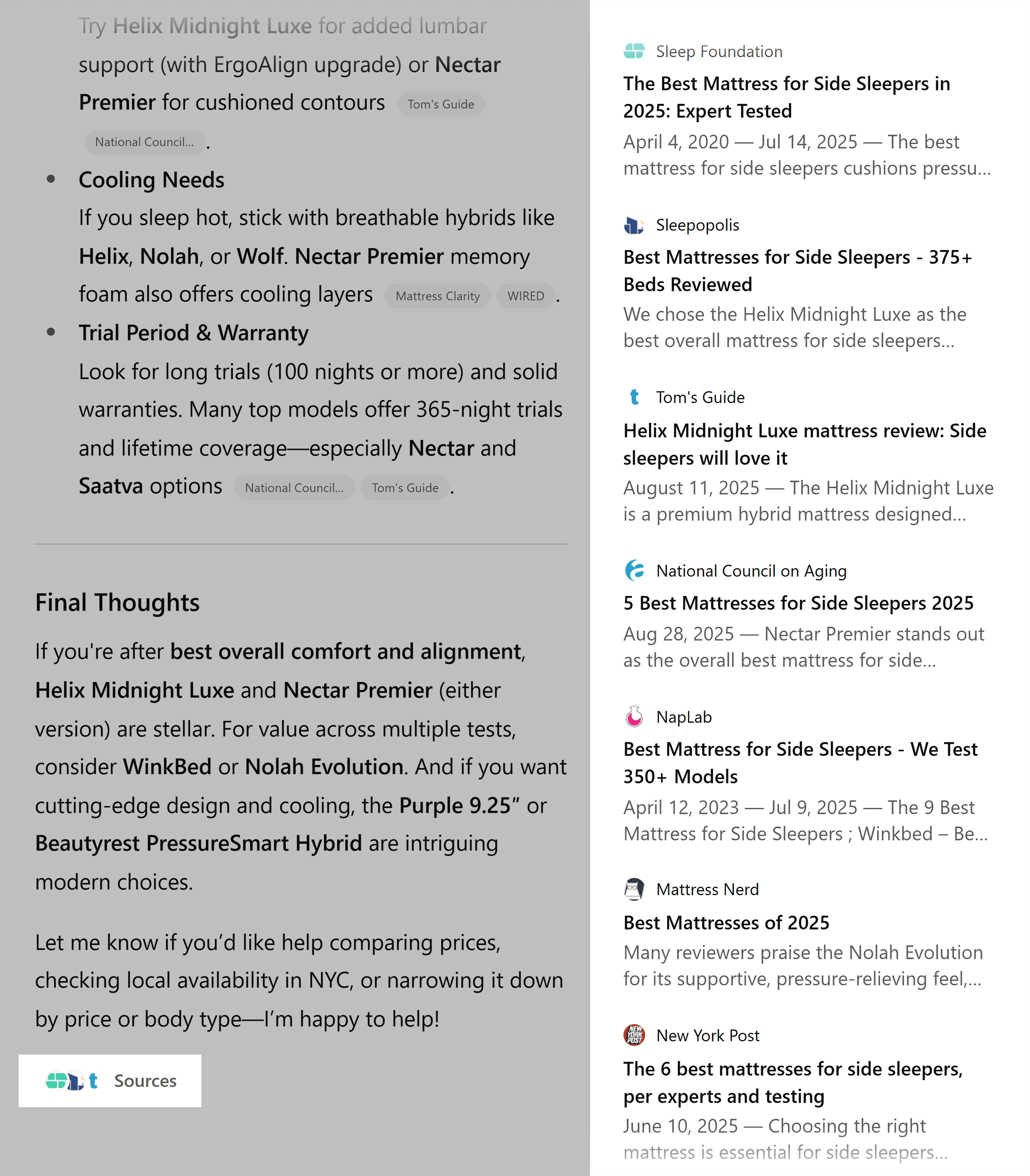 ChatGPT – Shopping prompt sources