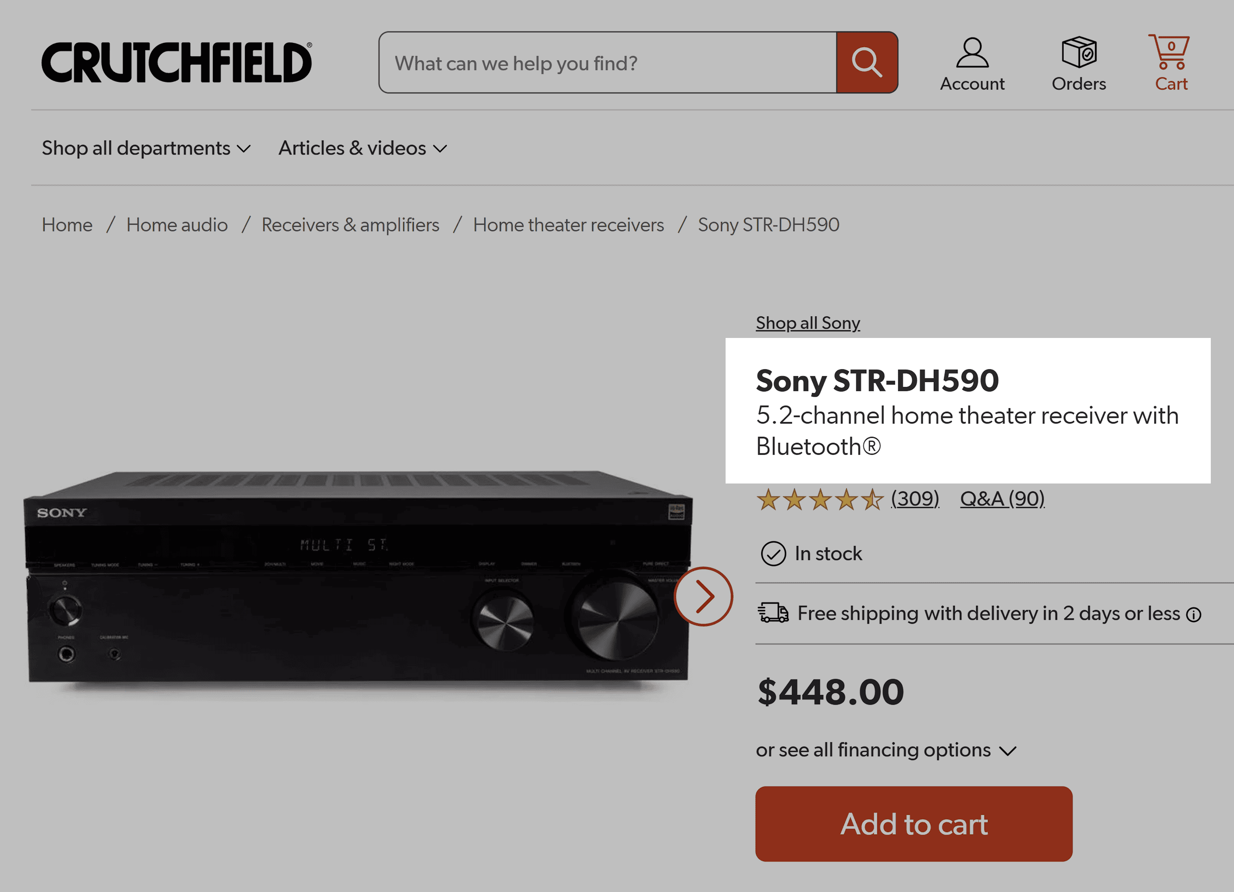 Crutchfield – Title include brand name