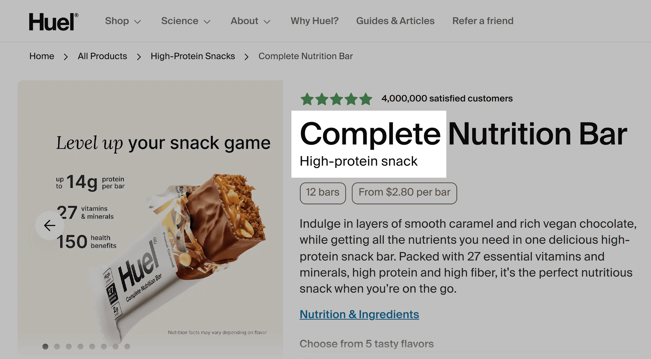 Huel – Complete Nutrition Bar