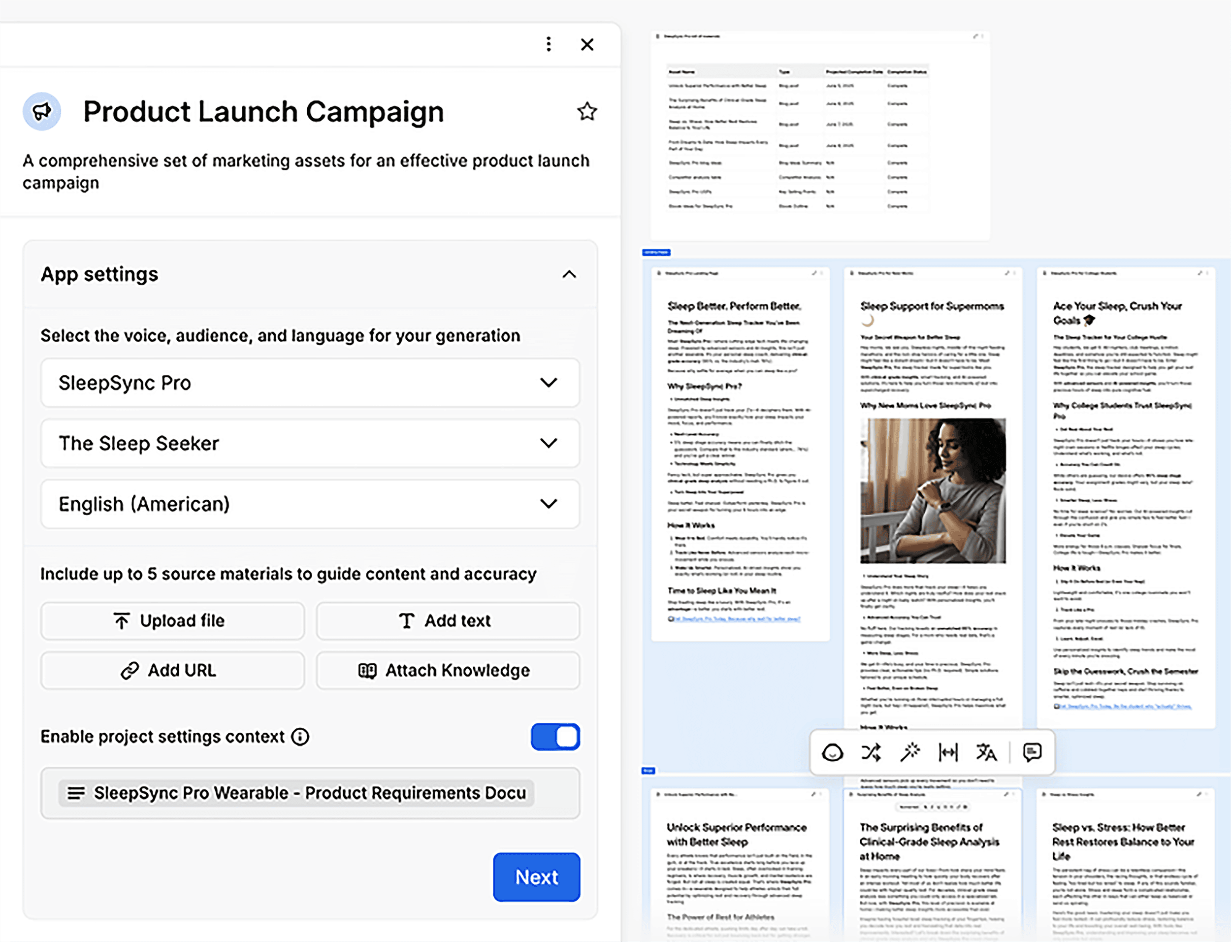Jasper – Product Launch Campaign