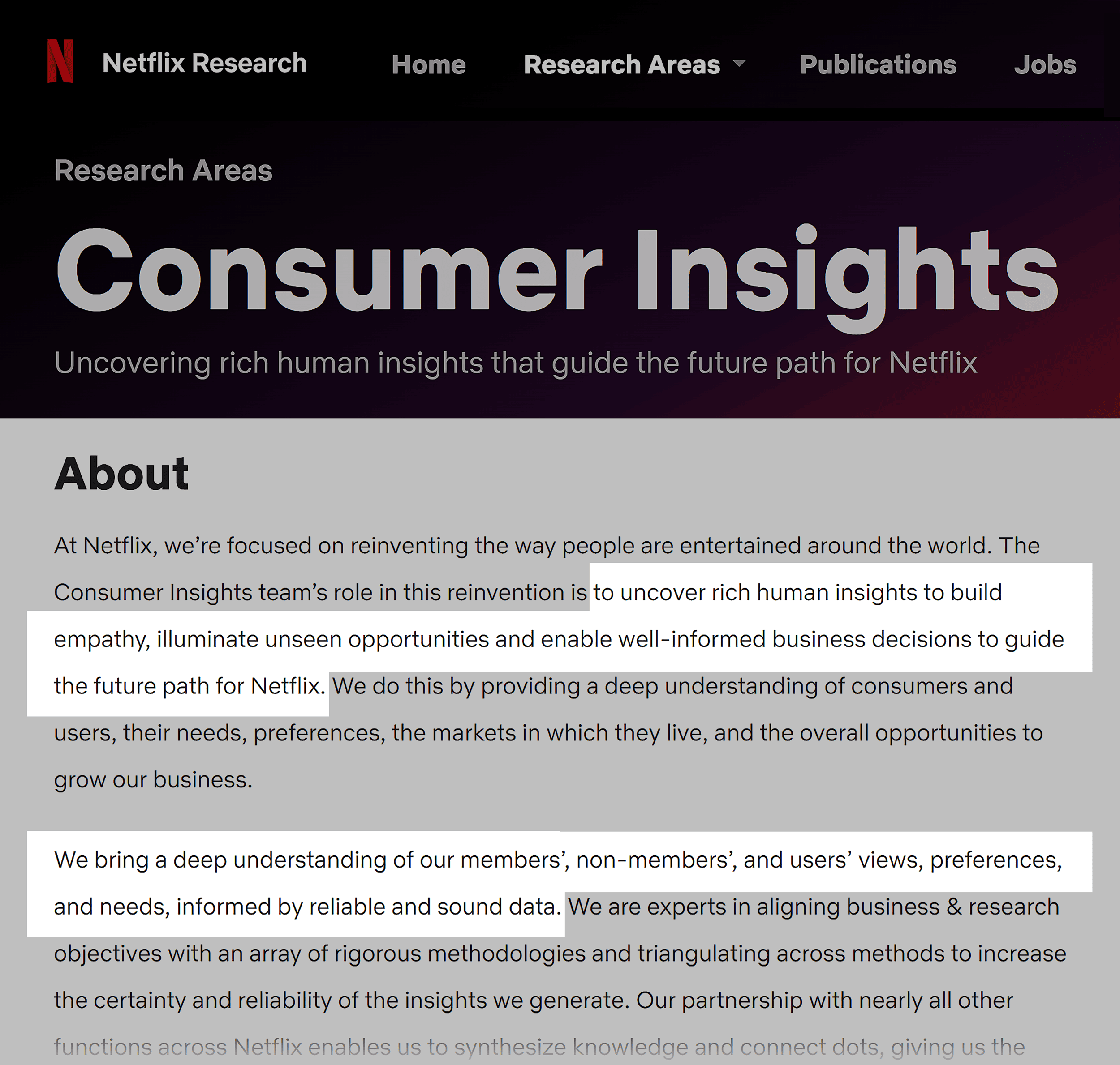 Netflix – Consumer Insights
