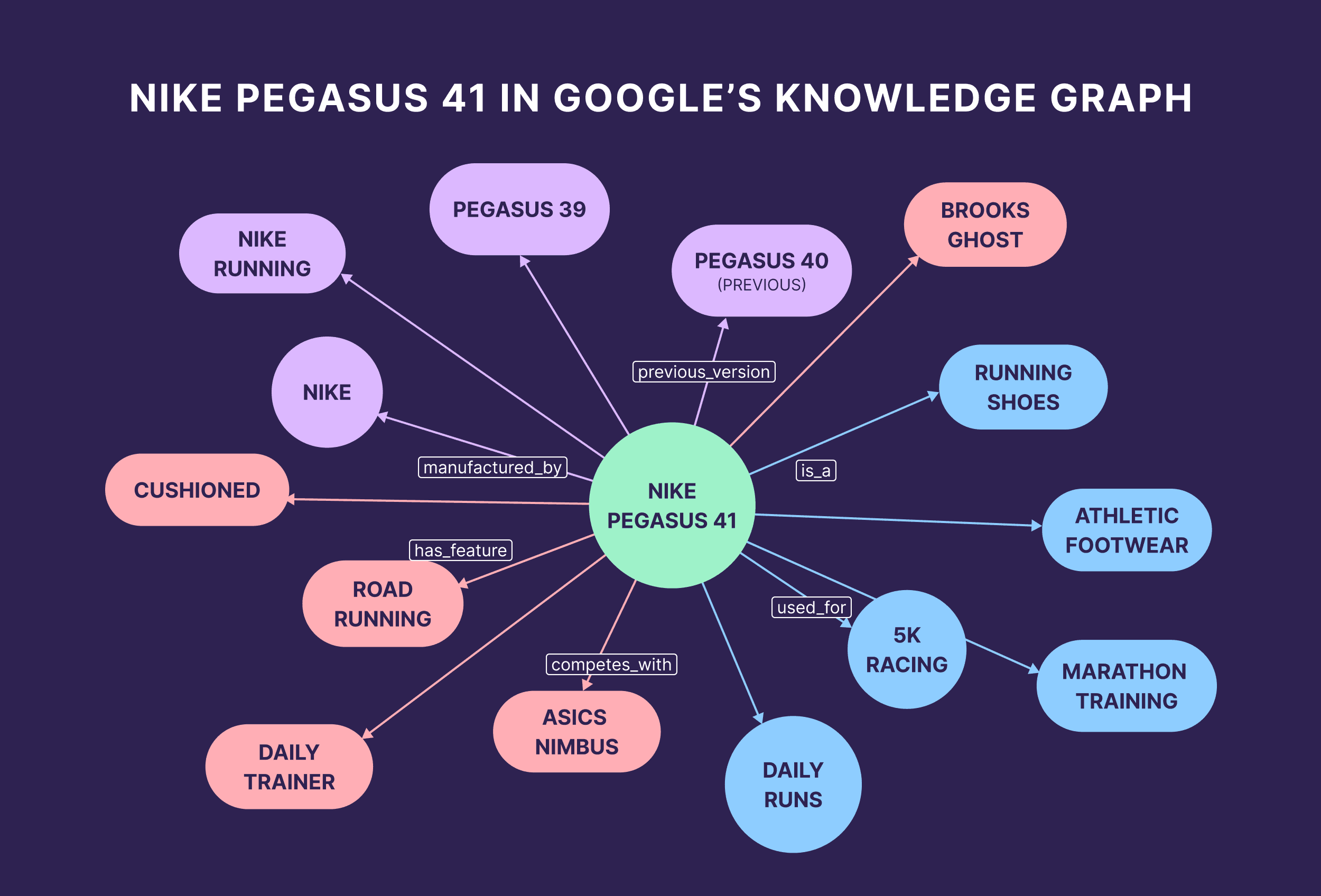 Nike Pegasus 41 in Google's Knowledge Graph