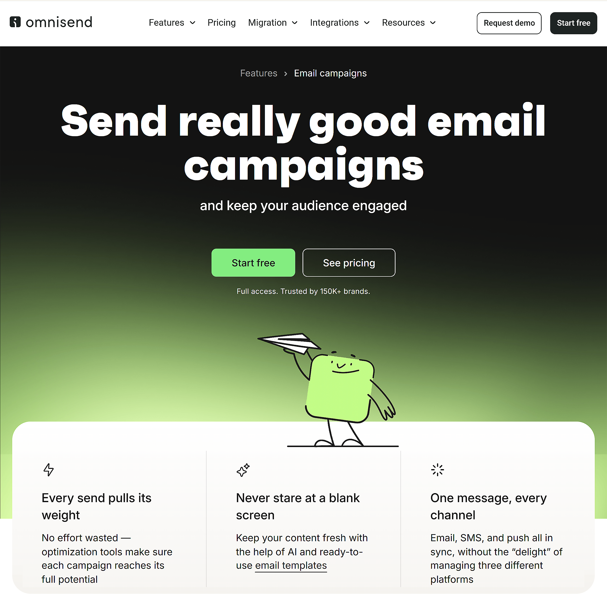 Omnisend – Homepage