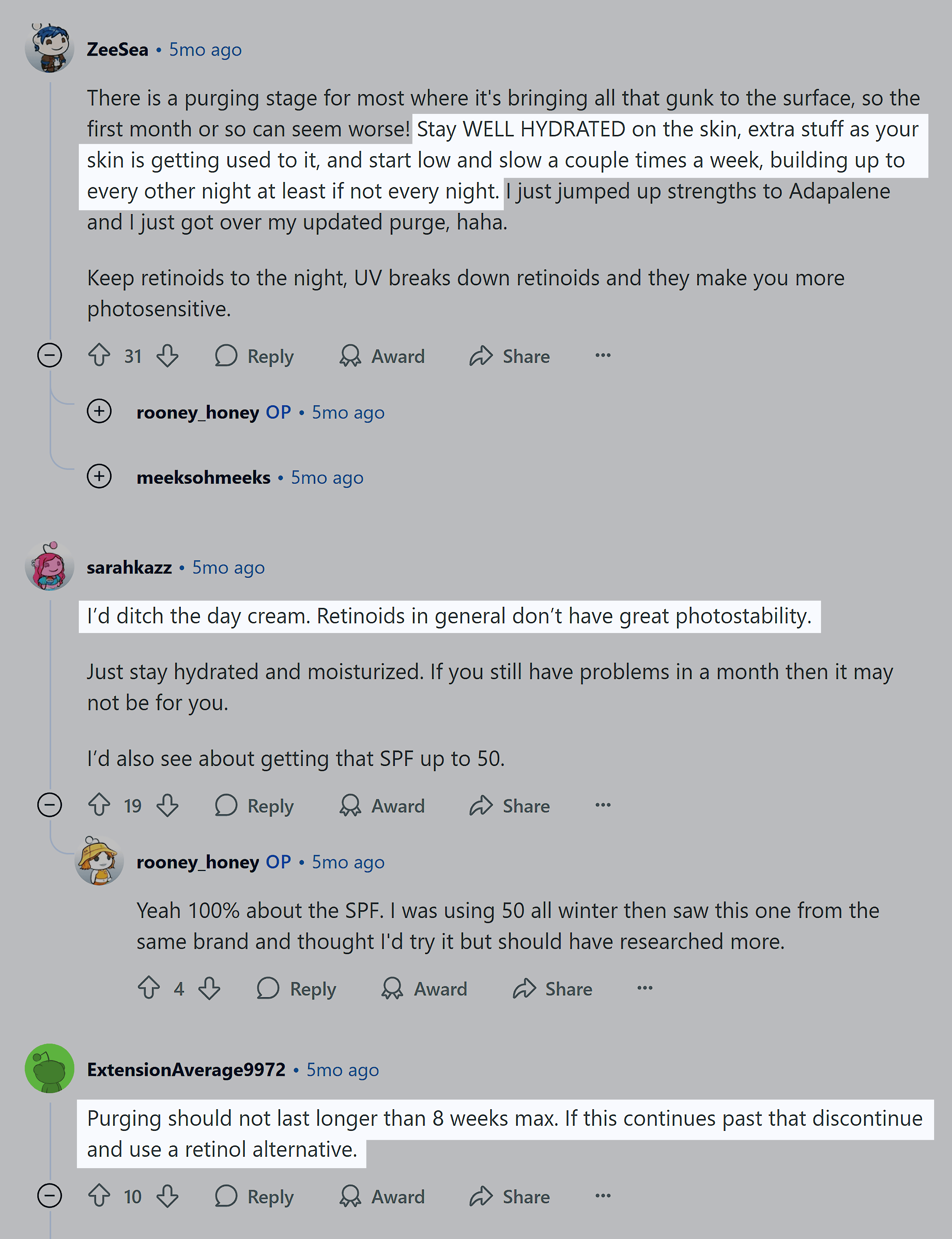 Reddit – Comments & Advices