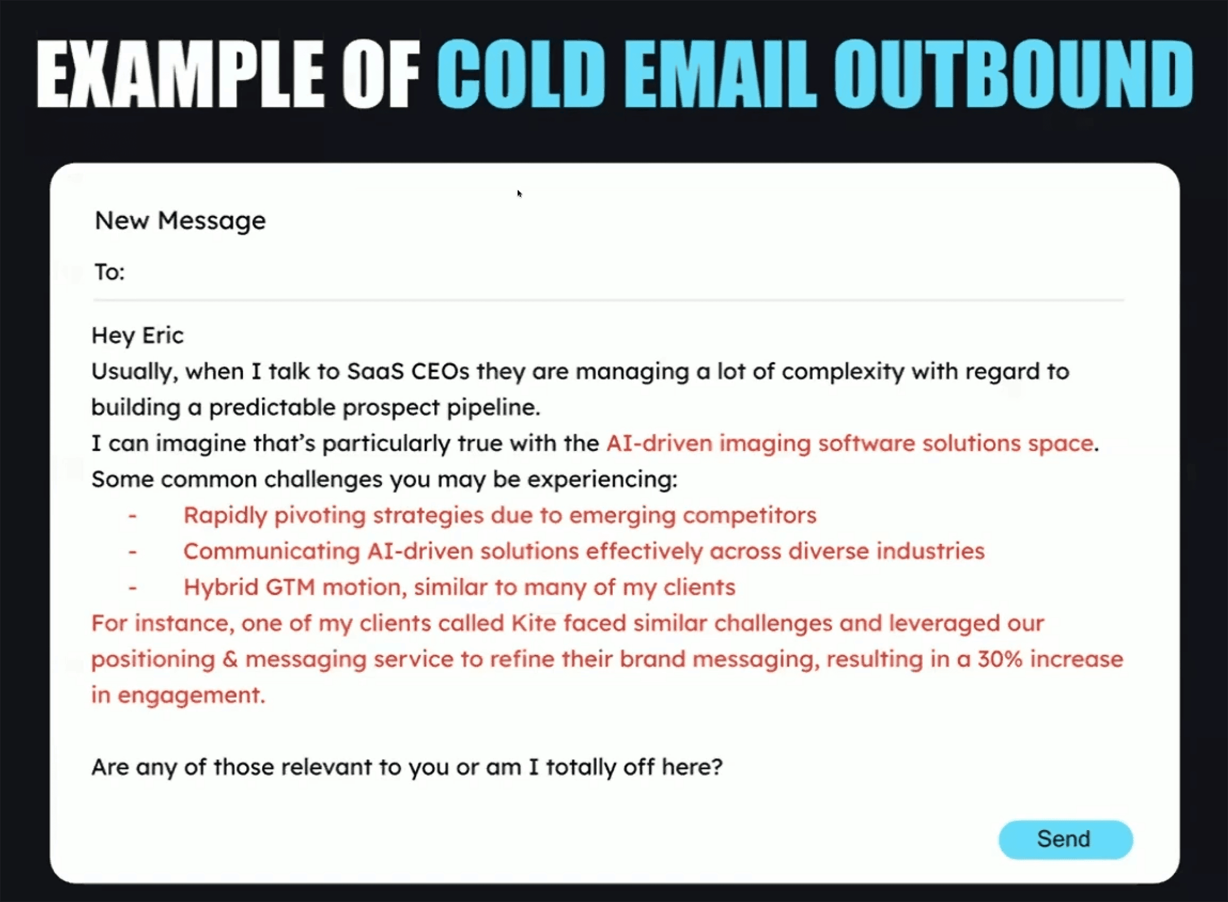 YouTube – Cold email outbound