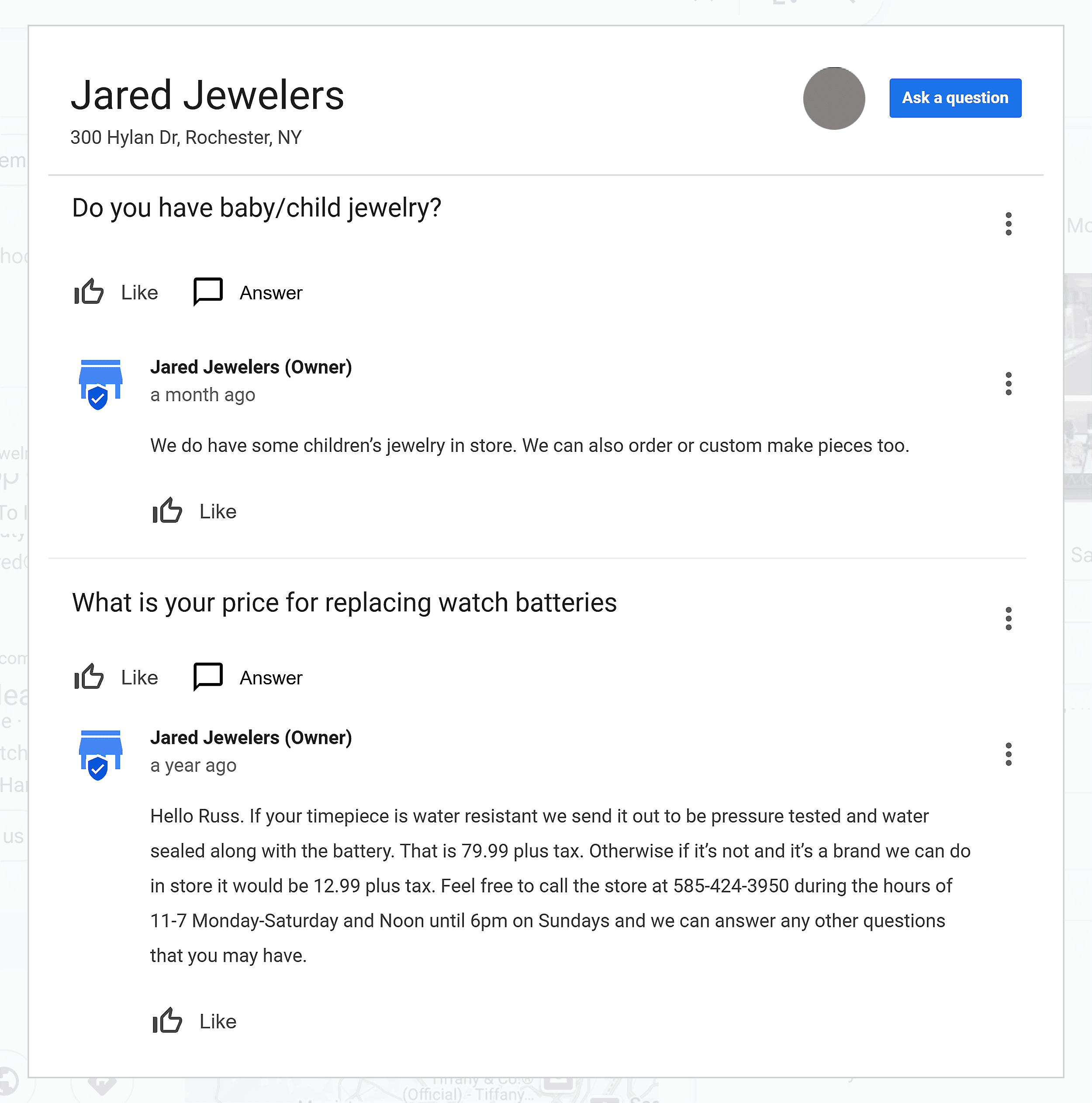 GBP – Q&A section GBP – Q&A section