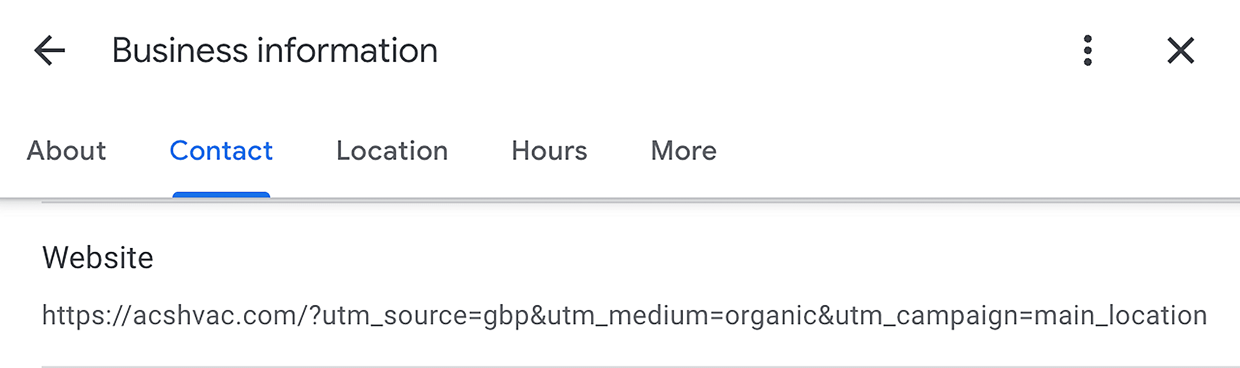 Google Business Profile – Business information Google Business Profile – Business information