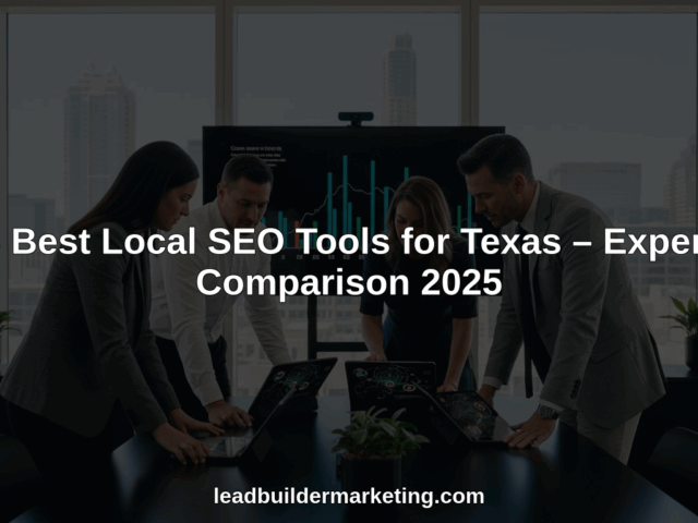 8 Best Local SEO Tools for Texas – Expert Comparison 2025