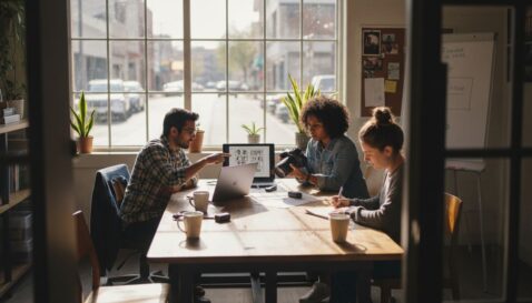 Texas SMB team planning video workflow
