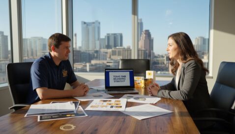 Texas business owners discuss branding in corner office
