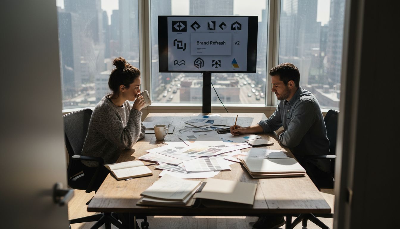 Designers meeting about brand concepts