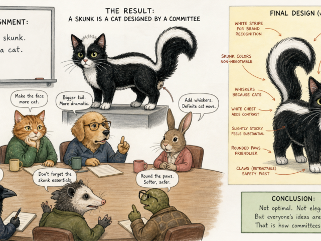 A skunk is a cat designed by committee