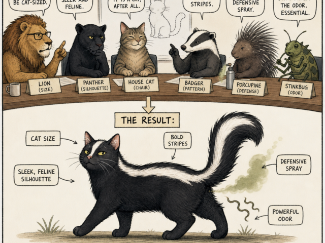 A Skunk is a Cat Designed by Commitee