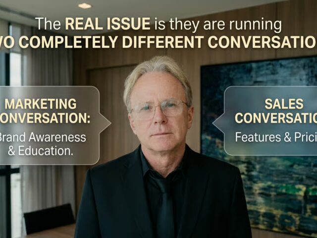 The Mql Debate Is A Symptom. The Real Issue Is That Marketing And Sales Are Running Two Completely Different Conversations With The Same Prospect.