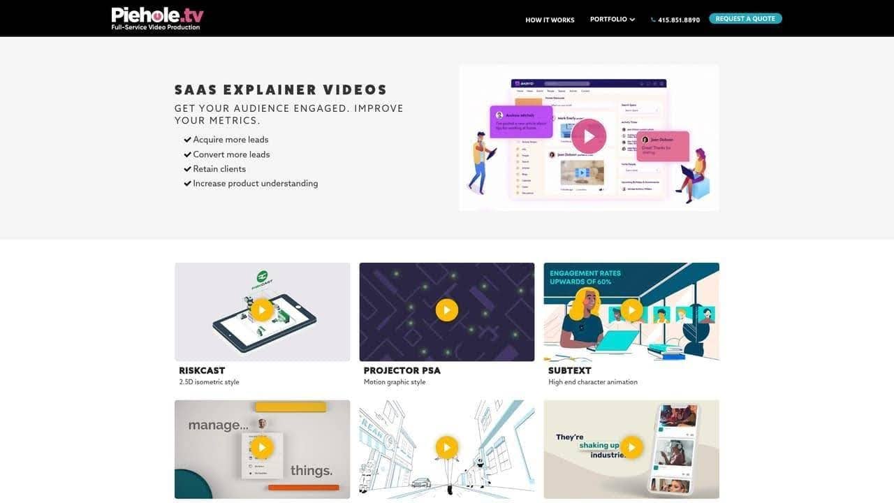 Best SaaS Explainer Video Companies Pie Hole Best SaaS Explainer Video Companies Pie Hole