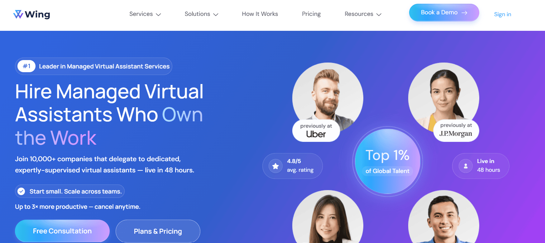 Top Virtual Assistant Providers Wing Assistant