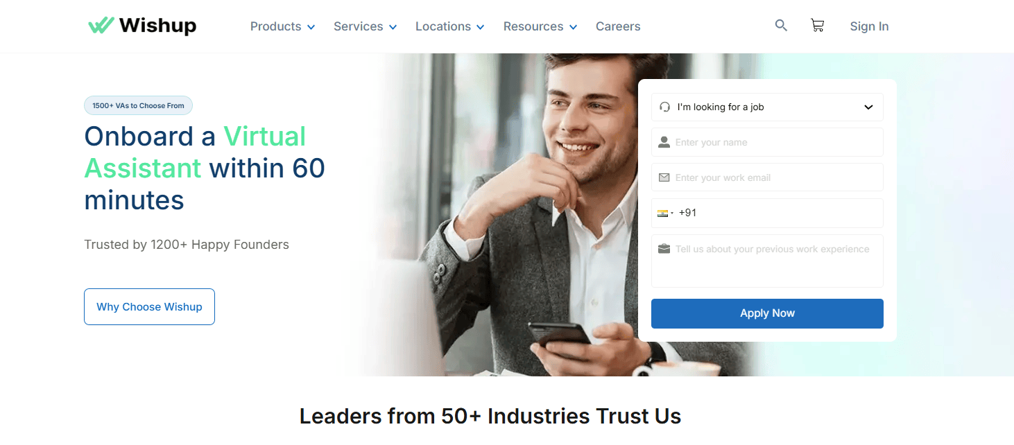 Top Virtual Assistant Providers Wishup