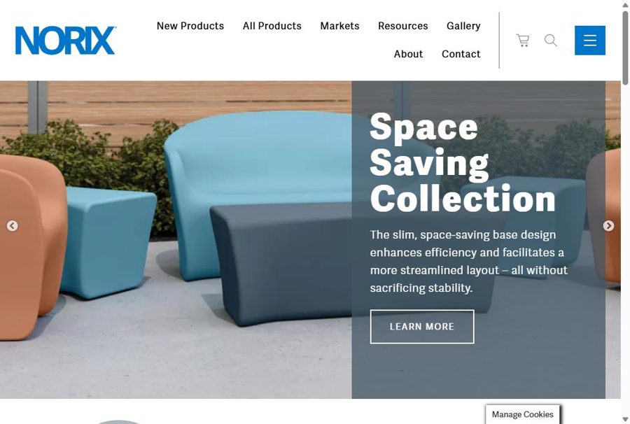 Norix Group website homepage