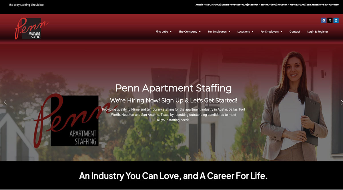 Penn Apartment Staffing Website
