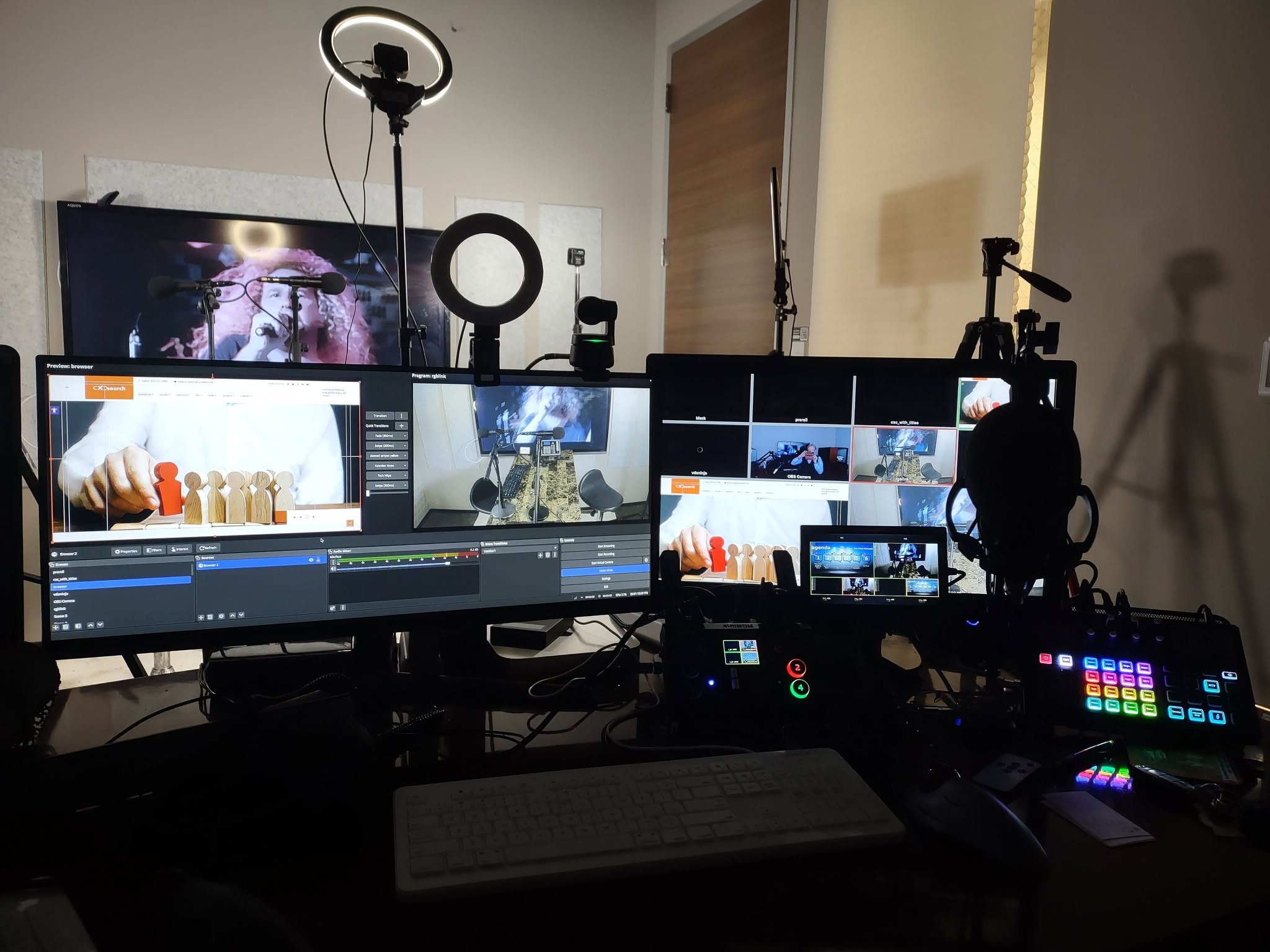 Appture'S Dallas Video Studio Control Room With Multi-Camera Switching And Monitors